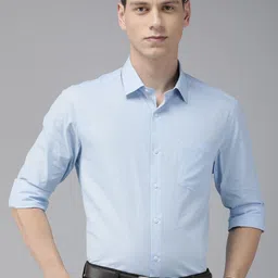 Arrow Manhattan Slim Fit Solid Pure Cotton Formal Shirt-picture-19