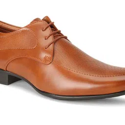 Bata Men's Tan Derby Shoes image 4