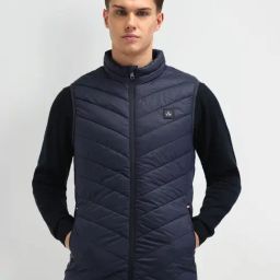 Arrow Sport Blue Regular Fit Quilted Jacket-picture-6