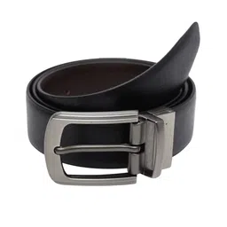 amicraft Men Black & Coffee Brown Solid Reversible Belt image 5