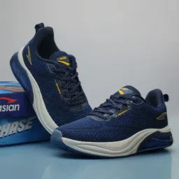 Asian Men's POWERPLAY-22 Navy Running Shoes-image-60
