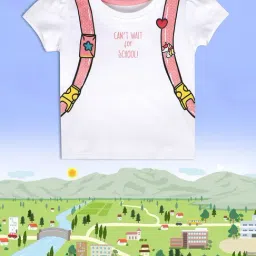 MINIKLUB Kids White Printed Top-picture-36