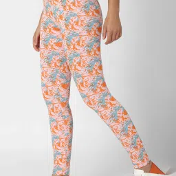 Forever 21 Pink Printed Leggings image 3