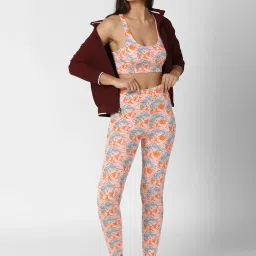 Forever 21 Pink Printed Leggings image 4