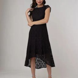 Zink London Black Lace High-low Dress-picture-14