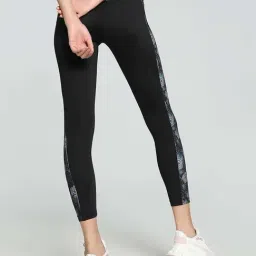 Puma Black Printed Skinny Fit Tights image 2