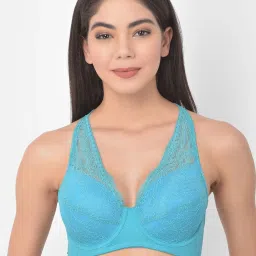 Clovia Blue Under Wired Padded Bralette image 1