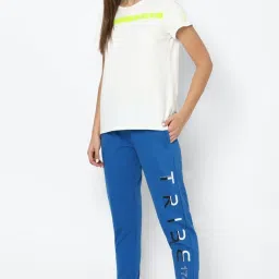 Allen Solly Blue Graphic Print Joggers image 4
