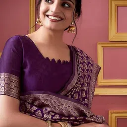 Moda Rapido Woven Design Pure Silk Banarasi Saree image 4