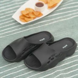 Yoho Men's Dolphy Classic Black Slides-picture-34