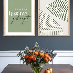 Kotart Off White & Green 2 Piece Modern Wooden Wall Arts-picture-40