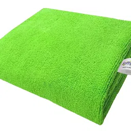 Softspun 70x140 Cm 340 GSM Green Microfiber Cloth Pack of 1 Pc-image-78