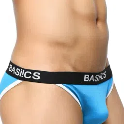BASIICS by La Intimo Red , Yellow & Blue Briefs (Pack of 3) image 4