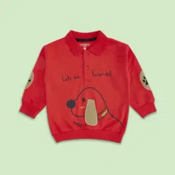 Pantaloons Baby Red Cotton Printed Full Sleeves Sweatshirt-picture-39