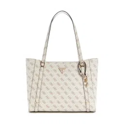 guess fashion Guess Cream Monogram Daryna Elite Tote Bag-picture-35