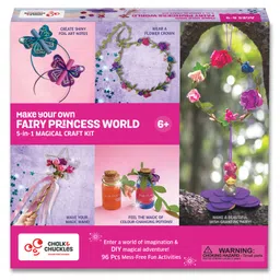 Chalk and Chuckles Make Your Own Fairy Princess World- 5-In-1 Diy Creative Activity Kit-image-21