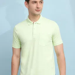 Cloak & Decker by Monte Carlo Men Solid Polo Collar Pockets T-shirt-picture-35