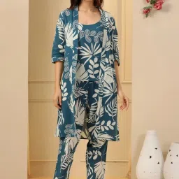 SAY Teal Printed Pyjamas Set image 2