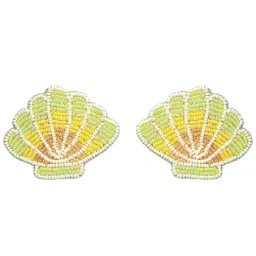 Aatmana Multi-coloured Artificial Beads Studded Cloud Shaped Stud Earrings for Women image 3