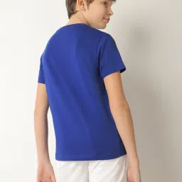 Jack & Jones Junior Navy Printed T-Shirt image 2