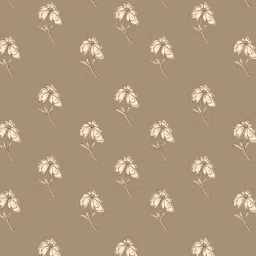 SPACES DRAPE STORY Boho Floral Sand Brown Polyester 5 ft Window Curtains - Set of 2 image 3