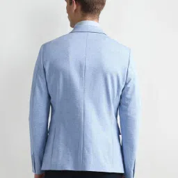 Arrow Blue Slim Fit Checks Blazer image 2