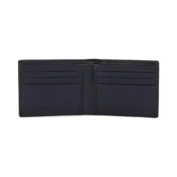 Allen Solly Navy Textured Leather Bi-Fold Wallet for Men image 2