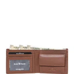 BAGMAN Men Leather Two Fold Wallet image 3