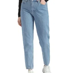 Calvin Klein Jeans Loose Fit Denim Light Dark Rinse Mid Rise Jeans-image-87