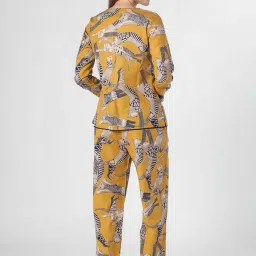 SAY Yellow Printed Pyjamas Set image 2