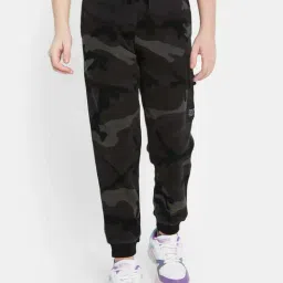Octave Kids Charcoal Grey Camouflage Joggers-image-53