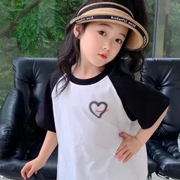 Xsole Girls Graphic Printed Round Neck T-shirt-image-25