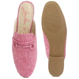 London Rag Women's Pink Mule Sandals image 3