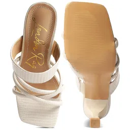 London Rag Women's Beige Casual Stilettos image 3