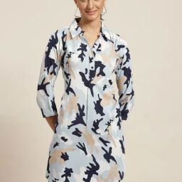Qurvii Blue Printed Tunic-picture-20