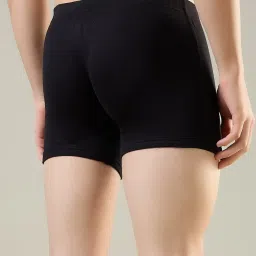 Park Avenue Black Pure Cotton Regular Fit Solid Trunks (Pack of 2) image 2