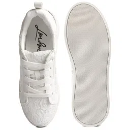 London Rag Women's White Casual Sneakers image 3
