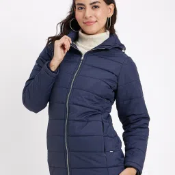 Okane Navy Regular Fit Hooded Jacket image 3