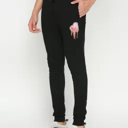 Being Human Black Regular Fit Printed Joggers image 3
