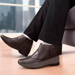 Bxxy Men Casual Block-Heeled Regular Boots-picture-10