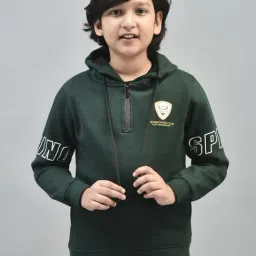 Crimsoune Club Kids Green Printed Full Sleeves Sweatshirt-image-16