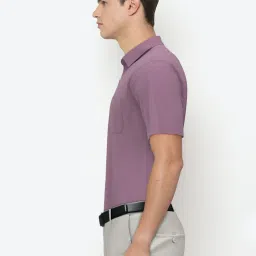 Peter England Purple Regular Fit Shirt image 3