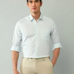 Arrow Green Cotton Slim Fit Printed Shirt-picture-31