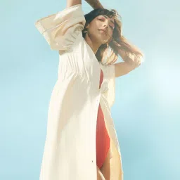 The Label Life Cream Maxi Cover-Up image 3