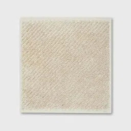 fabindia home Fabindia Nina Beige Cotton 550 GSM Face Towel - Set of 2 image 3