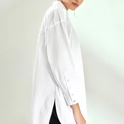 The Label Life White Poplin Shirt image 3