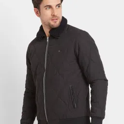 Being Human Black Regular Fit Jacket image 3