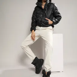 Campus Sutra Black Embellished Jacket image 3