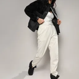 Campus Sutra Black Regular Fit Jacket image 3