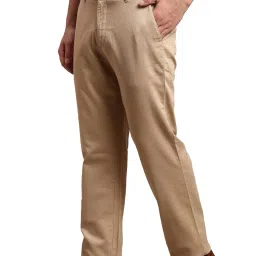 ColorPlus Brown  Regular Fit Trousers image 3